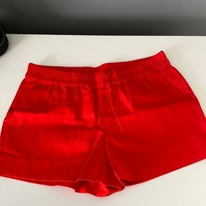 J crew size 8 vibrant red short